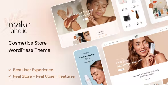 Makeaholic - Beauty Cosmetics WordPress Theme With Hosting and Domain